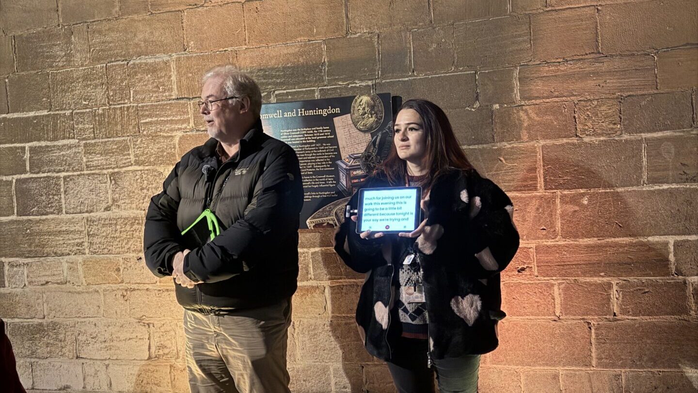 Captioned history walk in Huntingdon. Could your venue be next?